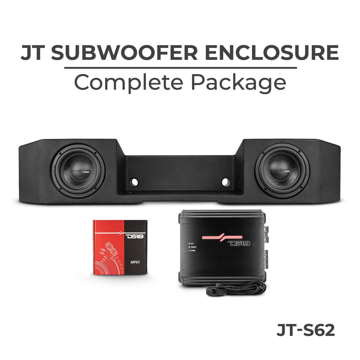 Complete Under Seat Subwoofer Enclosure Package for JT Gladiator