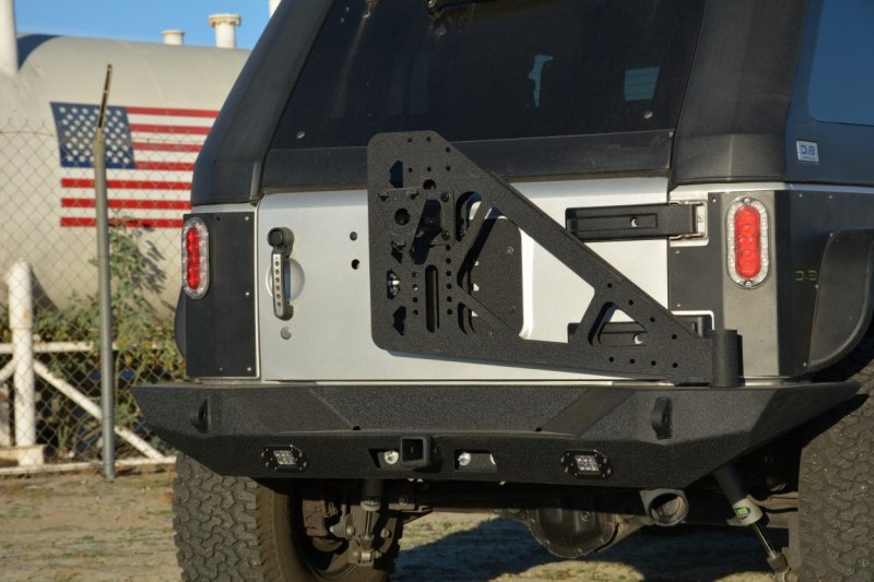 DV8 Offroad Bumpers - Steel DV8 Offroad 07-18 Jeep Wrangler JK Full Length Rear Bumper w/ Lights