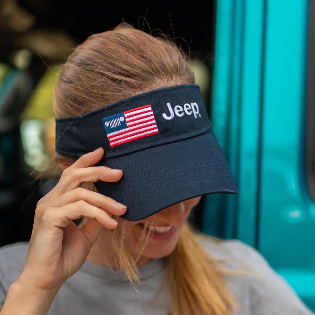 Jeep - Freedom Visor Hat - Blue – JeepHut Offroad