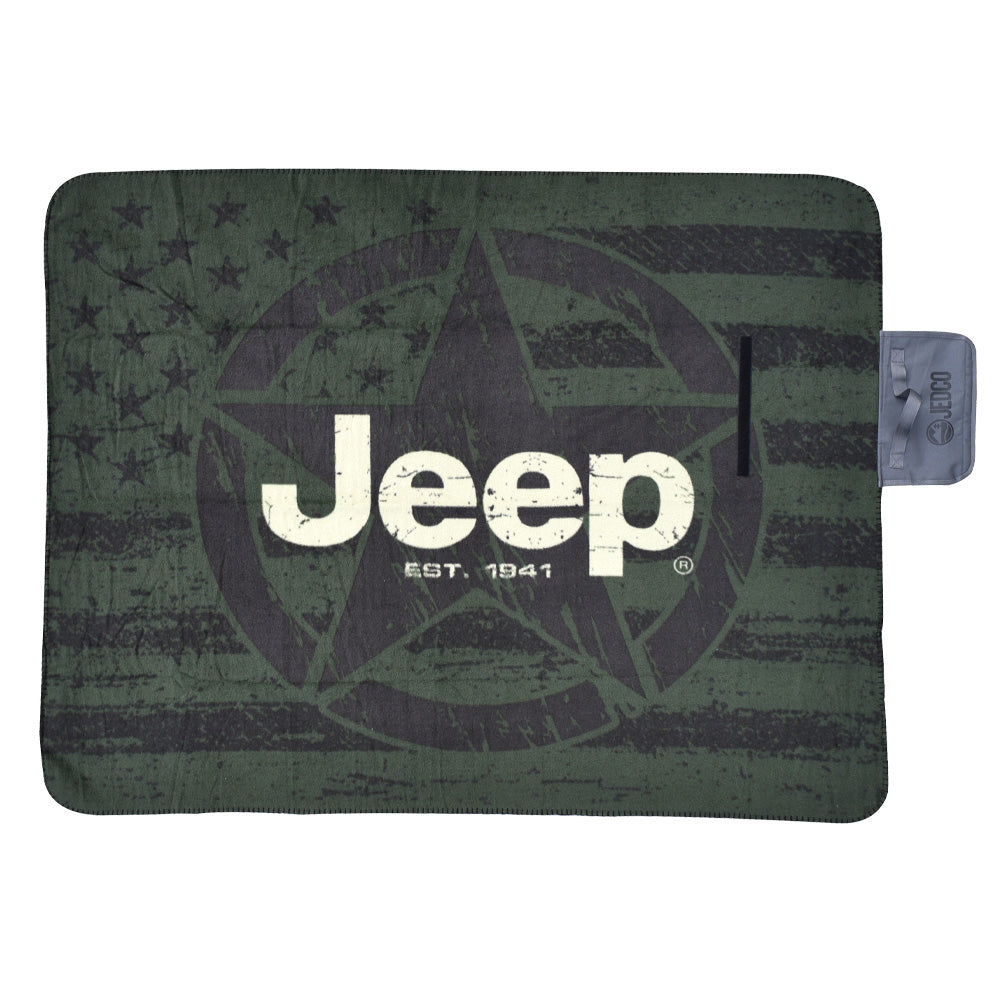 JEDCo Roll-up Blanket Jeep - Star Flag Roll-Up Blanket