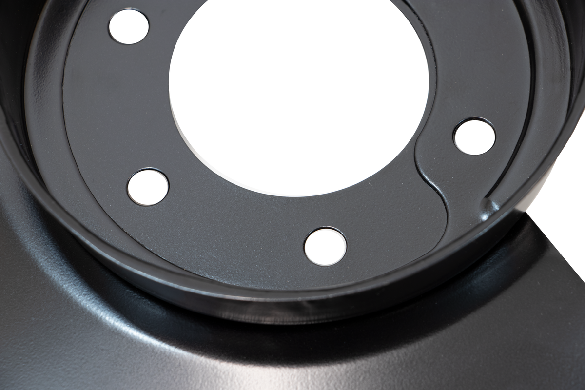 Jeep CJ Disc Brake Dust Cover for 7678 Jeep CJ Black Powdercoat Stain