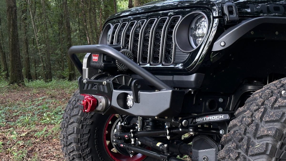 Gladius Frame Chop Bumper with Bull Bar for Jeep JK/JL/JT fits WARN