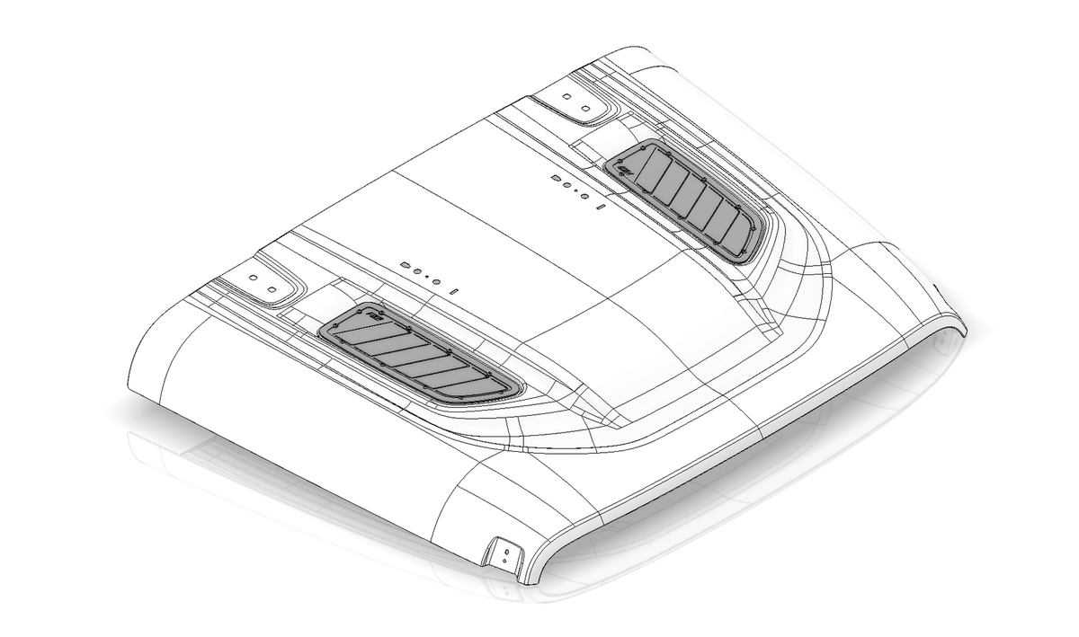 motobilt Jeep JK Rubicon用 フードベントキット Hood Vent Kit for 10th Anniversary Jeep JK Rubicon