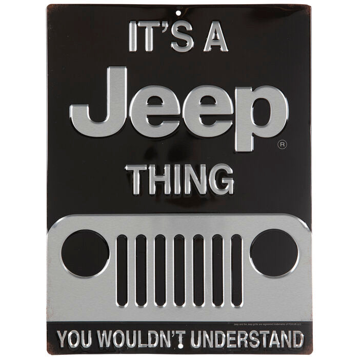 ORB Wall Art It's A Jeep Thing Metal Sign