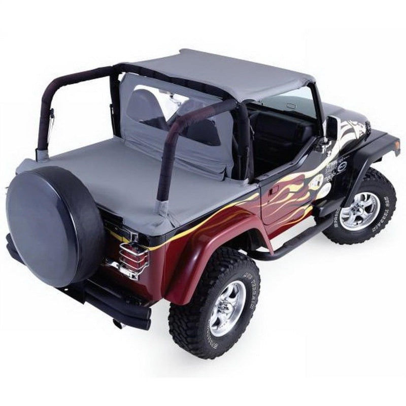 Rampage Soft Tops Rampage 1992-1995 Jeep Wrangler(YJ) Cab Soft Top And Tonneau Cover - Black Denim
