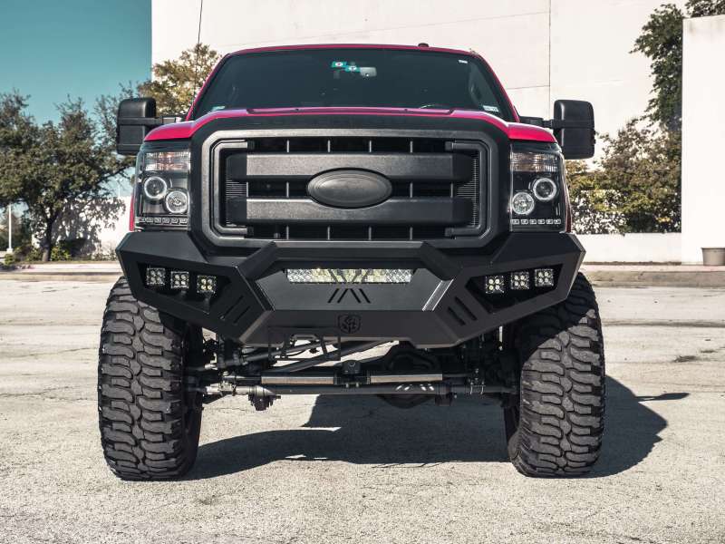 Road Armor Bumpers - Steel Road Armor 11-16 Ford F-250 SPARTAN Front Bumper Bolt-On Pre-Runner Guard - Tex Blk
