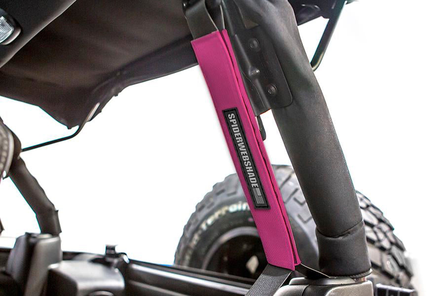 SPIDERWEBSHADE Product Pink Seatbelt Silencers JK4D