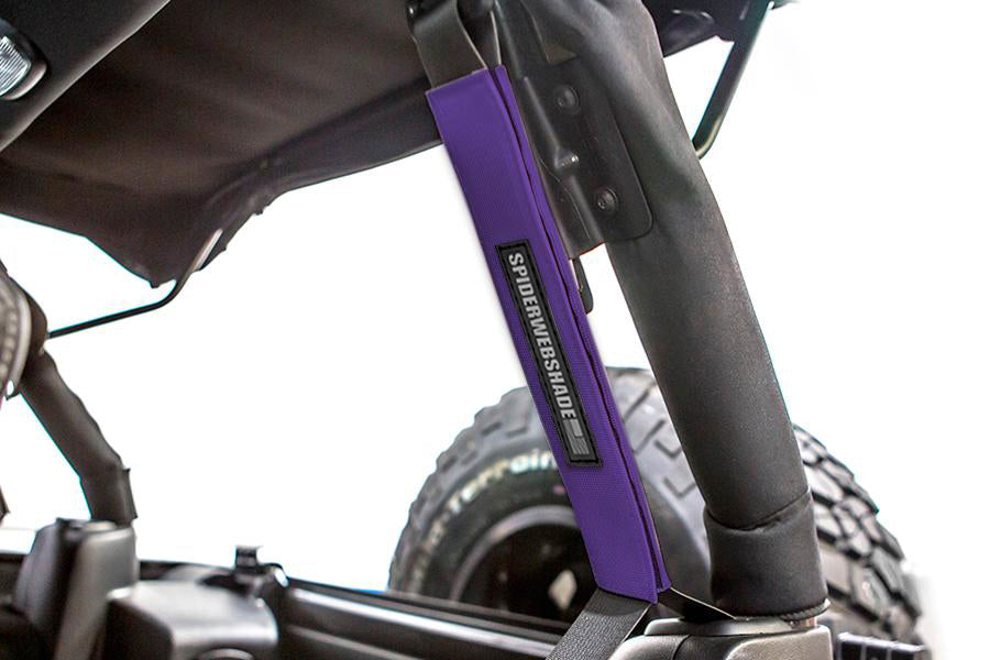 SPIDERWEBSHADE Product Purple Seatbelt Silencers JK4D