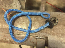 Load image into Gallery viewer, Splicer 3/8-1/2 Inch Synthetic Rope Splice On Shackle Mount Gray Factor 55