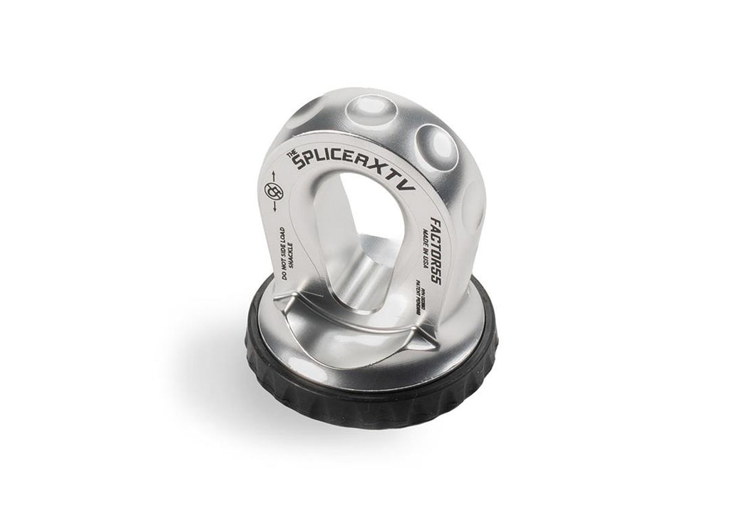 Splicer XTV Splice On Synthetic Rope Thimble Shackle Silver Factor 55