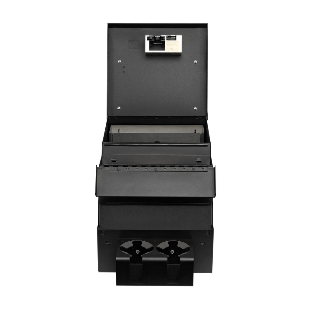 Deluxe Stereo Center Console Universal 12 1/2 Inch Wide Black Tuffy Security Products