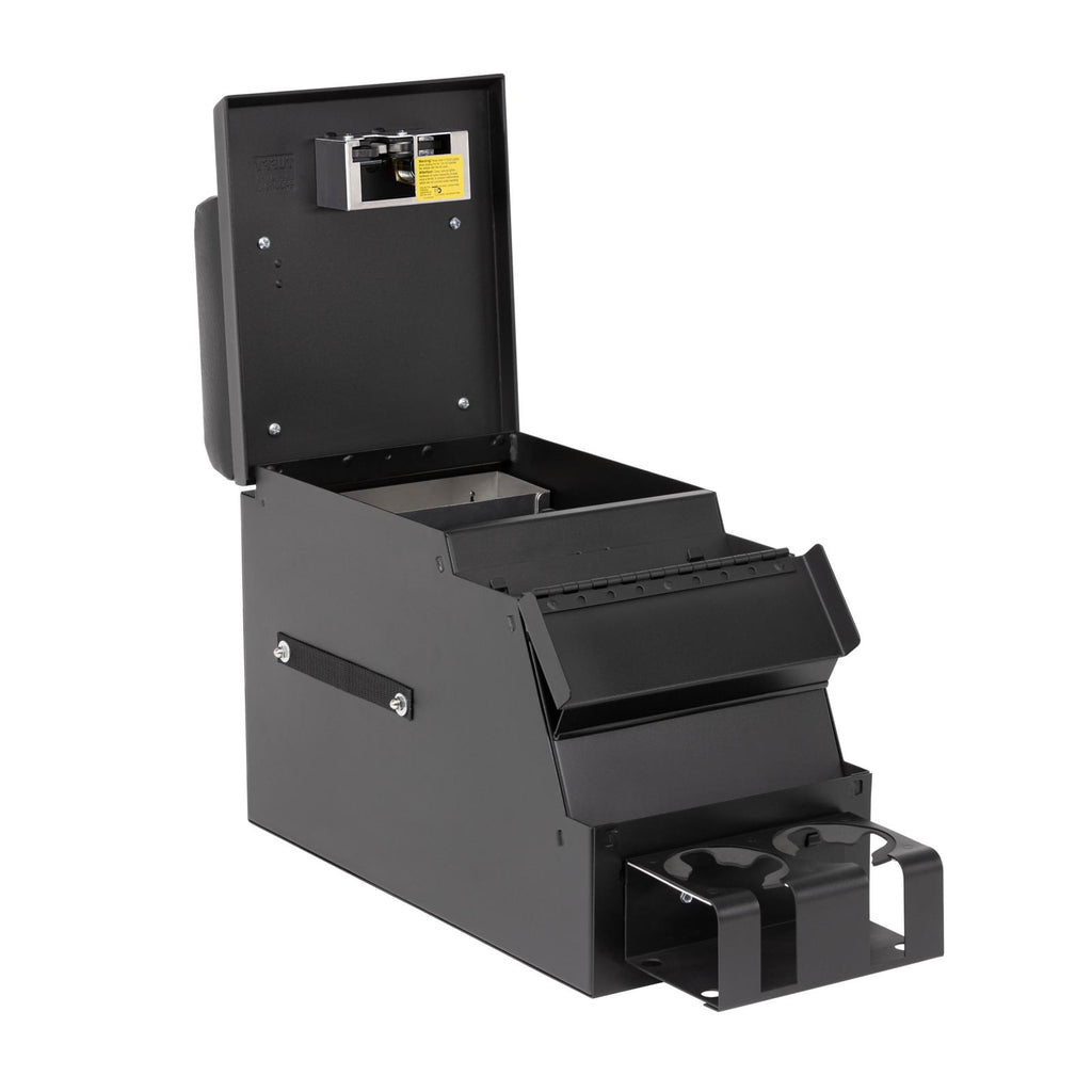 Deluxe Stereo Center Console Universal 10 Inch Wide Black Tuffy Security Products