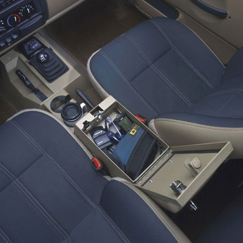 Series II Center Console - 97-06 Wrangler TJ w/ Factory Subwoofer Full Black Tuffy Security Products