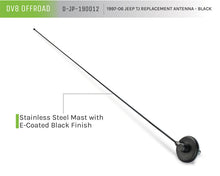 Load image into Gallery viewer, DV8 Offroad 1997-06 Jeep TJ Replacement Antenna Black