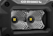 Load image into Gallery viewer, Go Rhino Xplor Bright Series Rectangle LED Flood Light Kit (Surface/Thread Std Mnt) 3x2 - Blk (Pair)