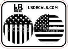 Load image into Gallery viewer, American Flag Steering Wheel Jeep Overlay Vinyl Decal Set- fits Wrangler JL &amp; Jeep Gladiator JT