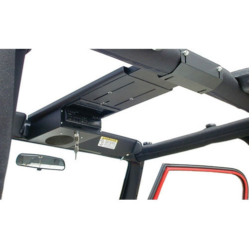 Overhead Console 66-77 Bronco 61-80 Scout 76-83 CJ5 76-86 CJ7 81-85 Scrambler CJ8 87-95 Wrangler YJ 97-06 Wrangler TJ 86-95 Samurai 64-84 Land Cruiser w/ Full Roll Cage Tuffy Security Products