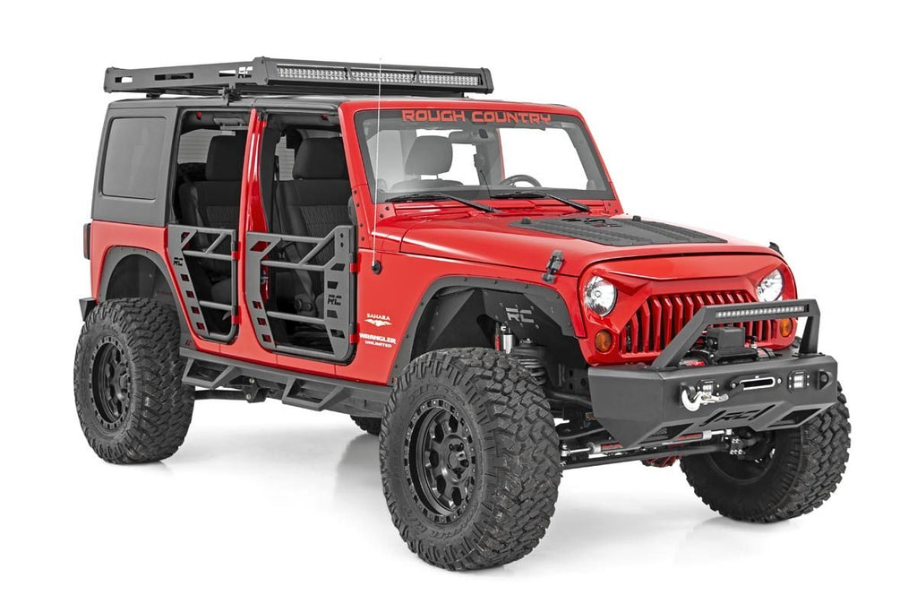 Jeep Rear Steel Tube Doors 07-18 Wrangler JK Rough Country