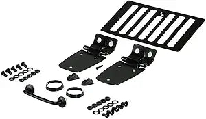 Rugged Ridge Hood Kit, Black 1997-2006 Jeep Wrangler TJ-Clearance