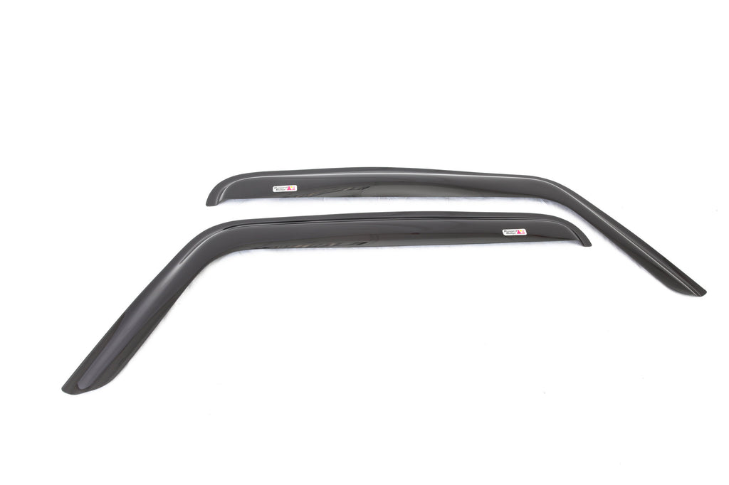 WINDOW RAIN DEFLECTORS, 07-16 JEEP WRANGLER 2 door Smoked-Clearance