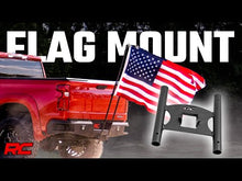 Load image into Gallery viewer, Dual Flag Pole Holder Mount for 2 Inch Hitch Rough Country