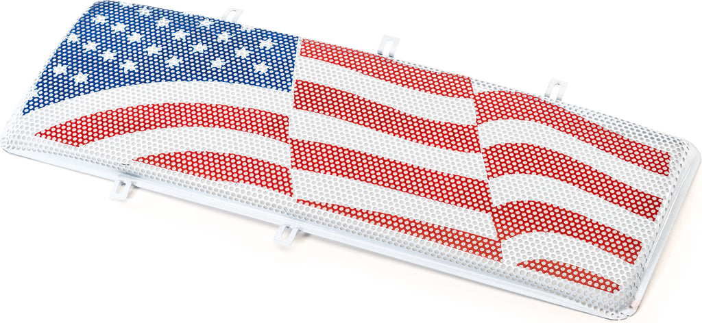 Rugged Ridge Spartan Grille with Flag Mesh Insert Kit for 07-18 Jeep Wrangler JK