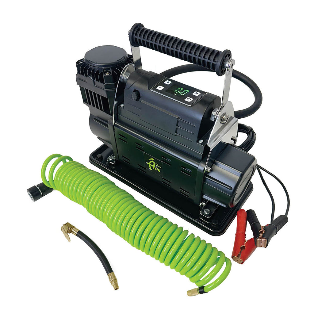EGOI Portable Air Compressor System 7.0 CFM With Digital Control Panel, Storage Bag, Hose & Attachments Single Motor Up Down Air
