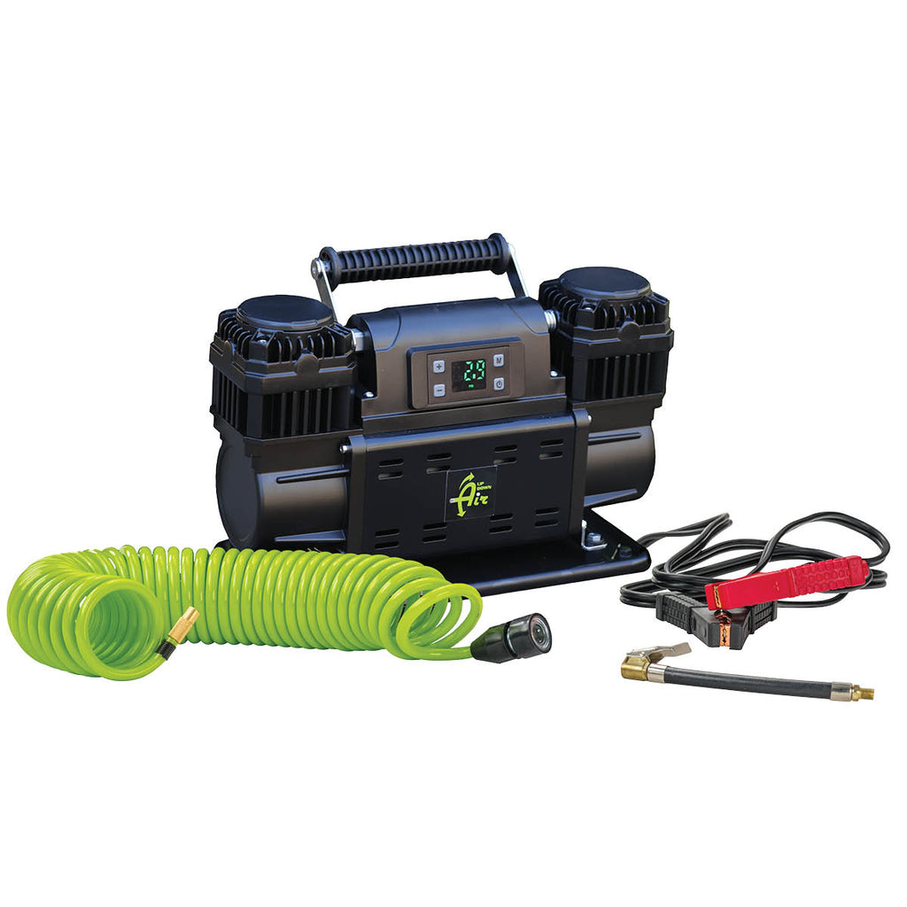 EGOI Portable Air Compressor System 7.0 CFM With Digital Control Panel, Storage Bag, Hose & Attachments Single Motor Up Down Air