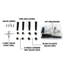 Load image into Gallery viewer, Valve Stem Repair Kit 17 Piece Kit With Storage Box Up Down Air