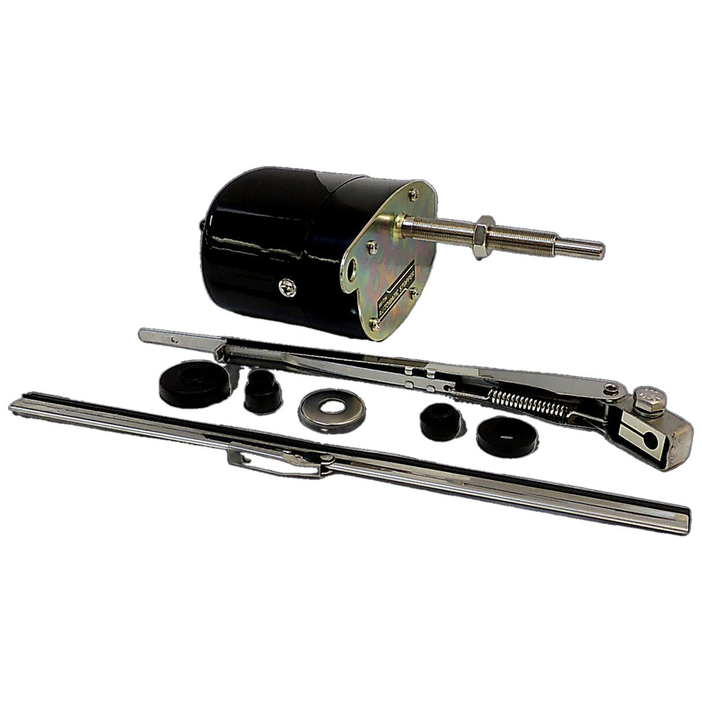 12 Volt 1-Speed Wiper Motor Kit for Select 45-58 Jeep CJs, MB, M38, M38-A1 Crown Automotive