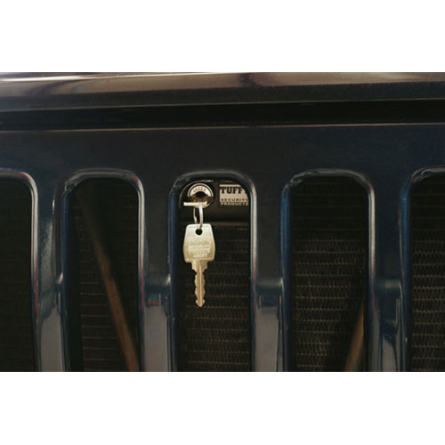 Hood Lock - 97-06 Wrangler TJ {97 w/ Hood Mounted Latch Hook} Black Tuffy Security Products