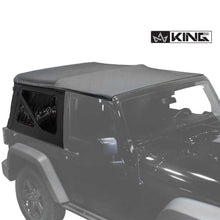 Load image into Gallery viewer, Jeep JK Replacement Soft Top Tinted Windows For 10-18 Wrangler JK 2 Door Black Diamond King 4WD