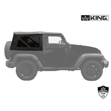 Load image into Gallery viewer, Jeep JK Replacement Soft Top Tinted Windows For 10-18 Wrangler JK 2 Door Black Diamond King 4WD