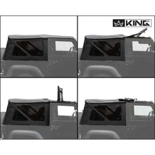 Load image into Gallery viewer, Jeep JK Replacement Soft Top Tinted Windows For 10-18 Wrangler JK 2 Door Black Diamond King 4WD