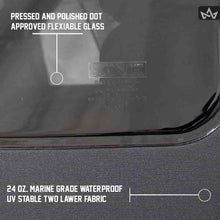 Load image into Gallery viewer, Samurai Replacement Soft Top Tinted Windows For 86-94 Suzuki Samurai Black Diamond King 4WD