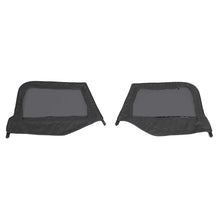 Load image into Gallery viewer, Jeep TJ Half Door Uppers Replacement Soft Upper Doors Tinted For 97-06 Wrangler TJ Black Pair King 4WD