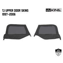 Load image into Gallery viewer, Jeep TJ Half Door Uppers Replacement Soft Upper Doors Tinted For 97-06 Wrangler TJ Black Pair King 4WD