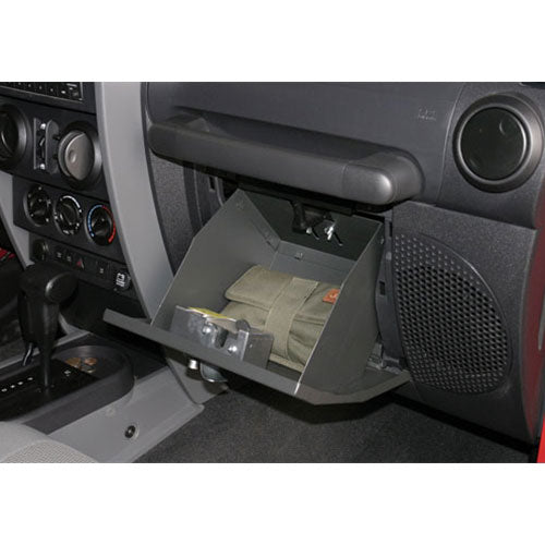Glove Box - 07-18 Wrangler JK Locking Black Tuffy Security Products