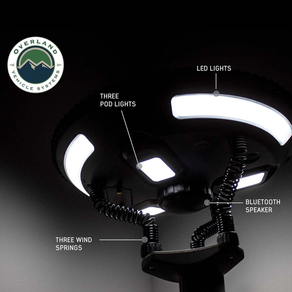 UFO Solar Light Light Pods & Speaker - Camping Light Overland Vehicle Systems