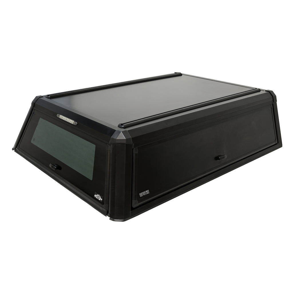 EXP Truck Cap with Sliding Front Glass Matte Black