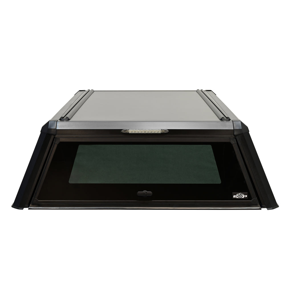 EXP Truck Cap with Sliding Front Glass Matte Black