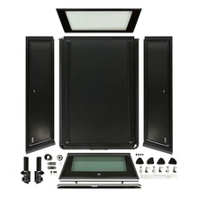 Load image into Gallery viewer, EXP Truck Cap with Solid Front Glass Matte Black