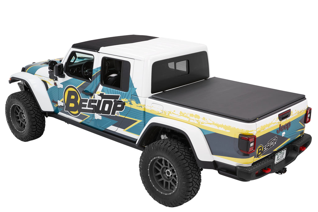 EZ-Fold Soft Tonneau '20-26 Gladiator For 5 ft. bed Black Diamond Bestop
