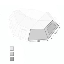 Load image into Gallery viewer, 270 Awning Wall With Window - Nomadic Awning 270 Side Wall 2 Overland Vehicle Systems