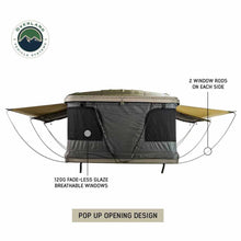Load image into Gallery viewer, HD Bundu 2 - Hard Shell Pop Up Roof Top Tent, 2 Person, Grey Body and Black Rainfly Overland Vehicle Systems