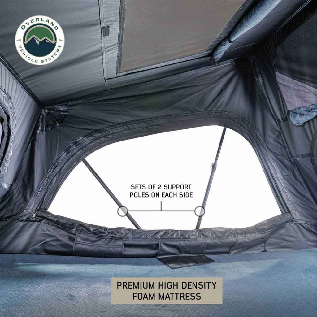 XD Sherpa Solo - Soft Sided Roof Top Tent, 1 Person, Grey Body and Black Rainfly Overland Vehicle Systems