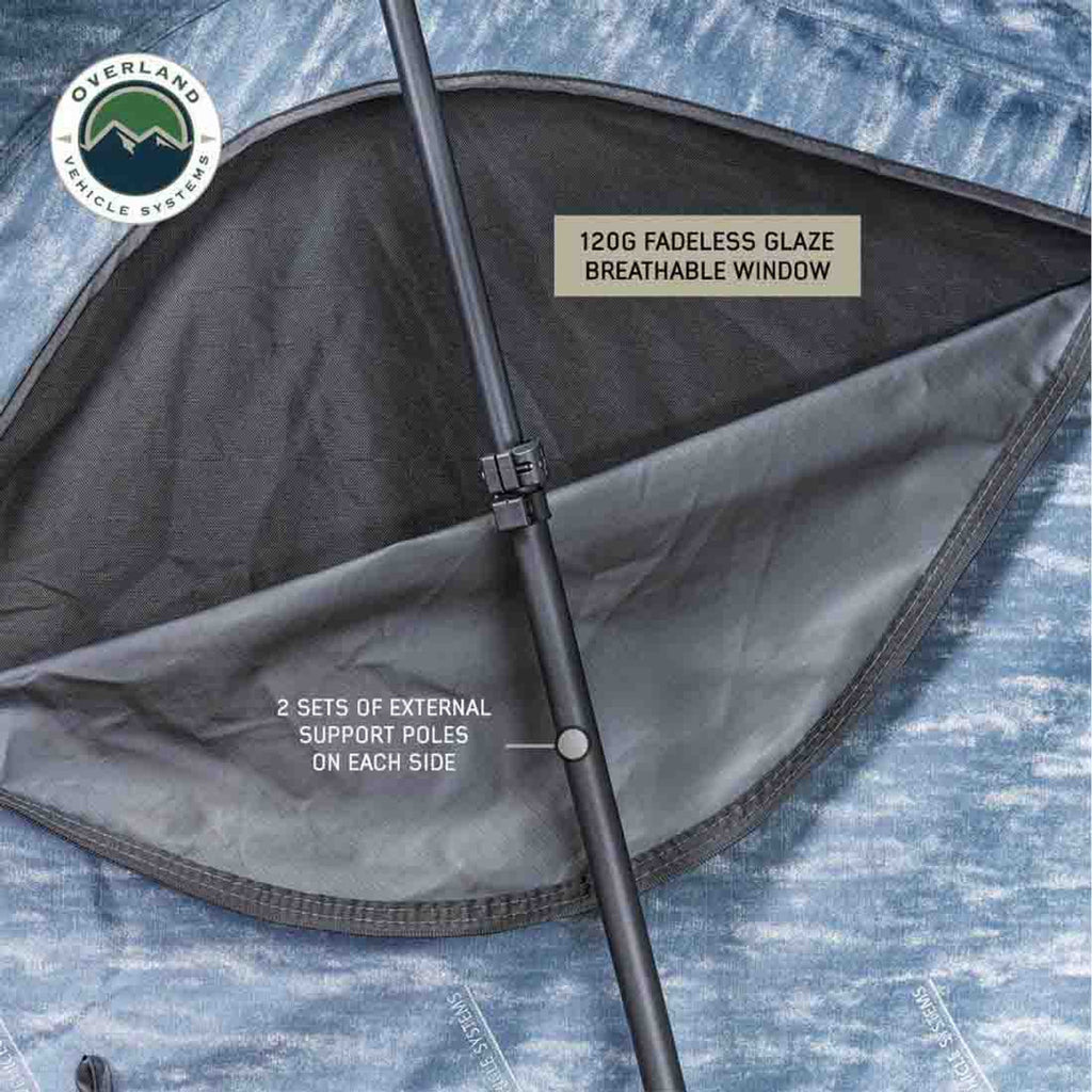 XD Sherpa Solo - Soft Sided Roof Top Tent, 1 Person, Grey Body and Black Rainfly Overland Vehicle Systems