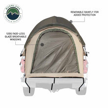 Load image into Gallery viewer, LD TACT - Bed Tent Mid Size 5.0-5.2 Foot, Tan Body and Green Rainfly Overland Vehicle Systems