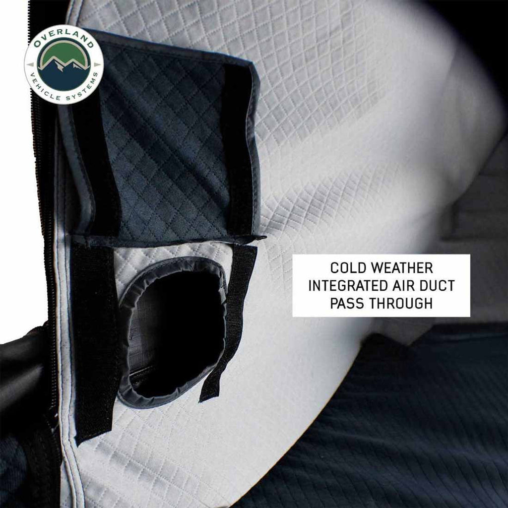 XD Everest 2 - Cantilever Aluminum Roof Top Tent, 2 Person, Grey Body and Black Rainfly Overland Vehicle Systems