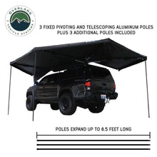 Load image into Gallery viewer, XD Nomadic 270 - Awning W/Lights and Black Out , Driver Side, Black Body, Black Trim and Black Travel Cover Overland Vehicle Systems
